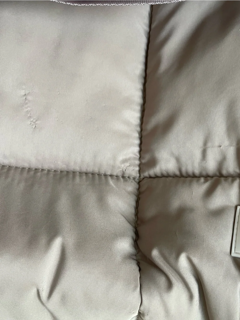 WILO Taupe Quilted Tote Bag